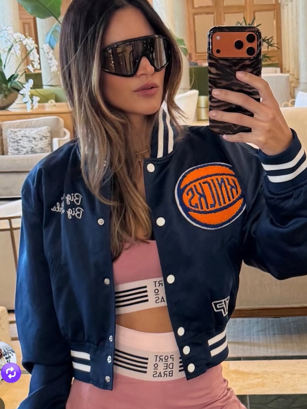 DANNIJO PRO The Bomber Jacket - New York Knicks sold out! New w tags